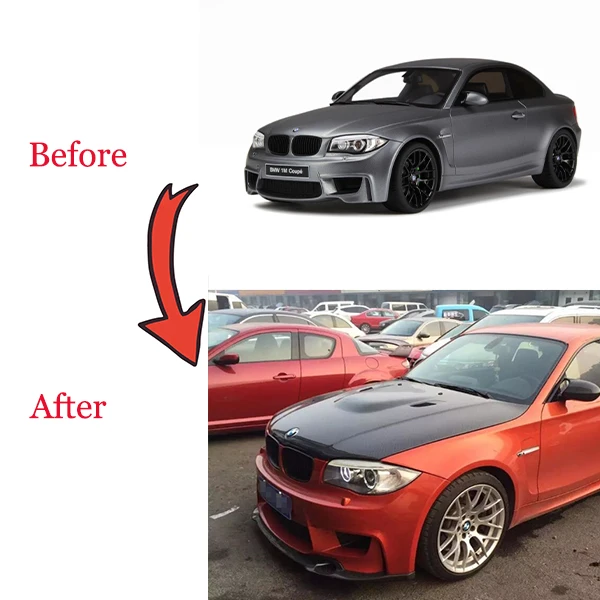 M3 STYLE カーボンファイバー エンジンフード BMW 1シリーズ E82 E87