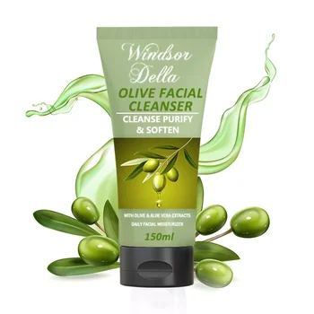 Private Label Oem Oil Free Whitening Moisturizing Facial Cleanser olive whitening face wash For All Skin