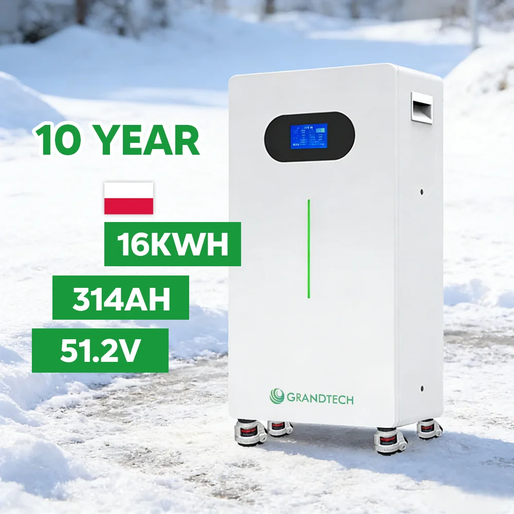 Система сонячної енергетики Grandtech, електростанція на 16 кВт·год, літій-залізо-фосфатна (LiFePO4) батарея 48 В, 314 А·год, комплект батарей для домашнього накопичення енергії
