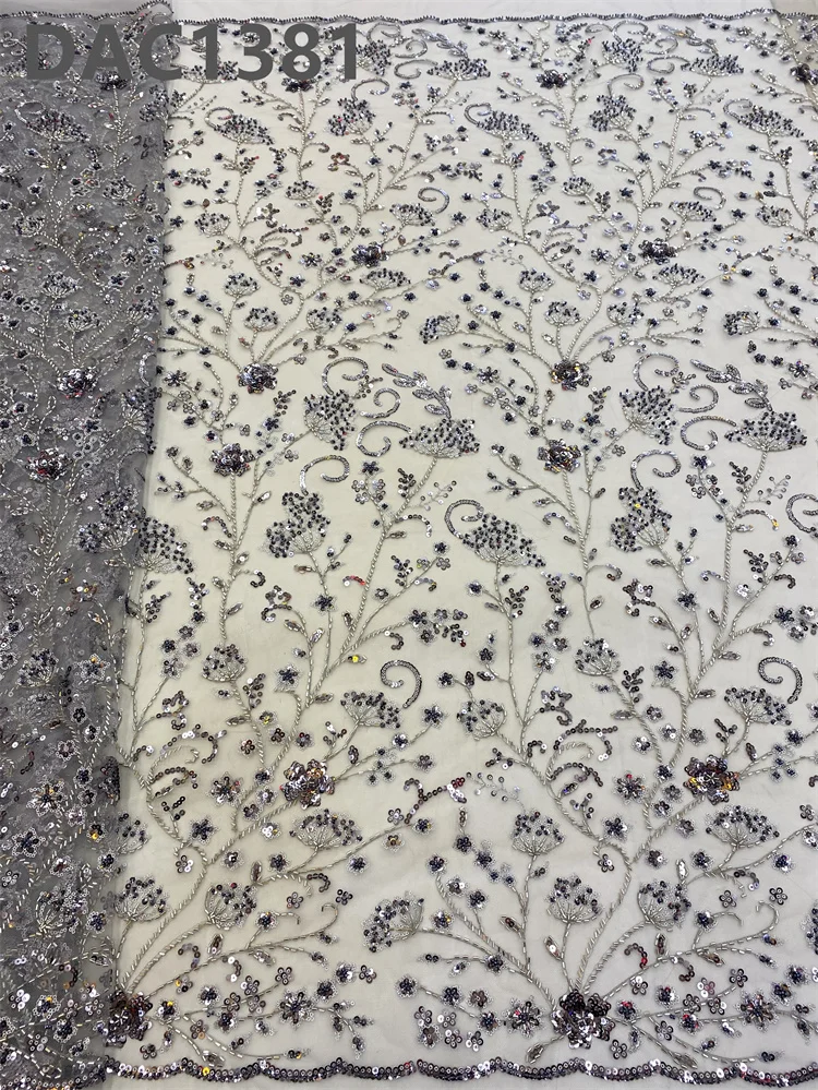 beads lace fabric