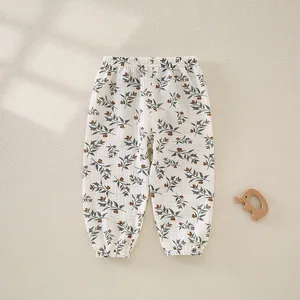Muslin Summer Eco-Friendly Pure Cotton Breathable Cartoon Baby Pants