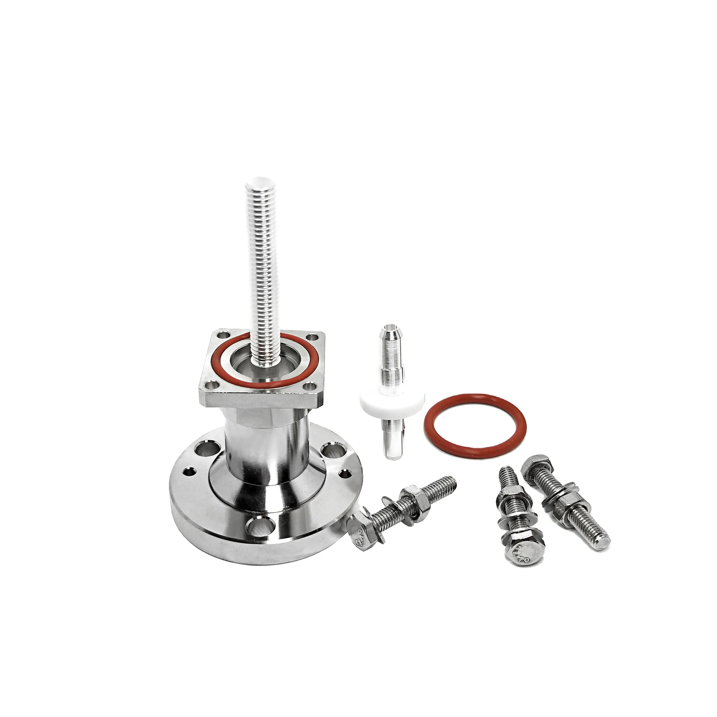 Bộ nối đồng trục thẳng RF loại 7-8 EIA, mặt bích vuông 4 lỗ, mặt bích EIA 7/8, kết nối bảng điều khiển kiểu M5