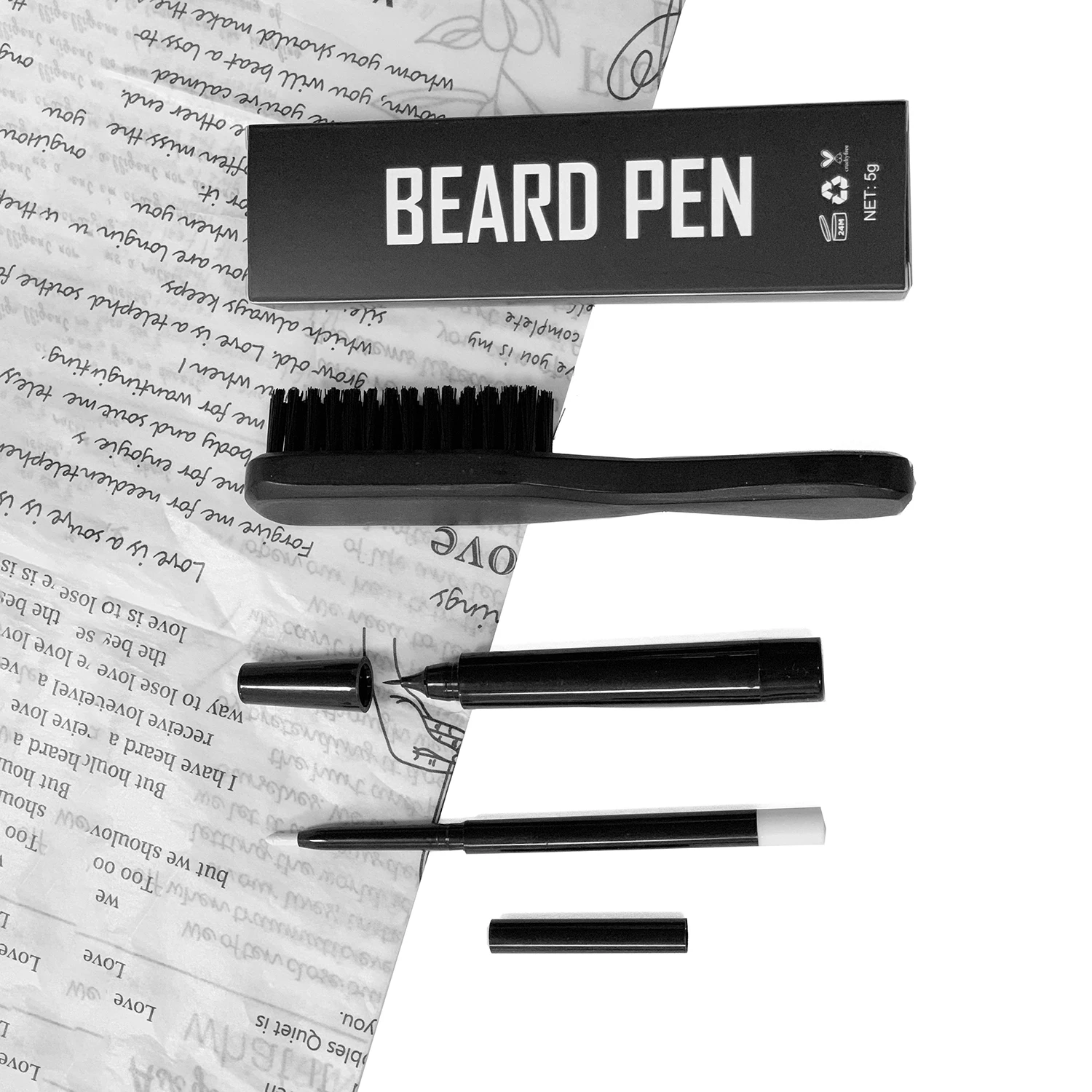 Beard Guide Trace Shaping Pencils Men Outliner Haircut Styling Edge
