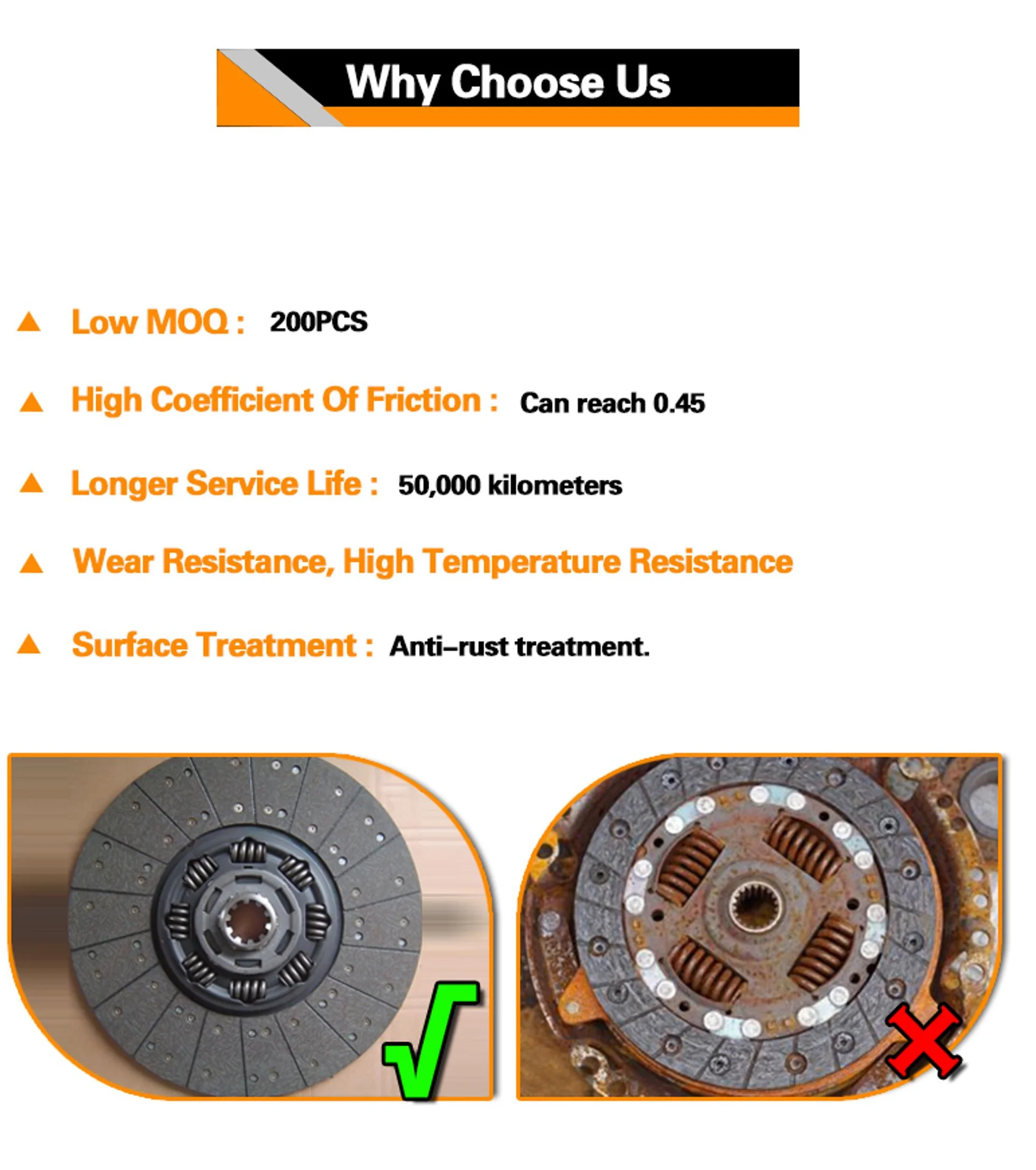 ゆっちー Truck Parts - High Quality Clutch Disc for Isuzu 6WF1