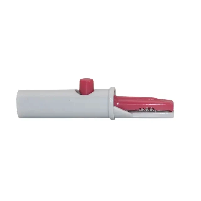 Manufacture Medical Consumables ECG/EKG Accessory Alligator Clip Red Adapter 4.0 Banana 3.0 Din ECG Electrode