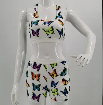 Cute butterfly onesie adult sexy 2pcs set plus size for women onesie custom pajamas nightwear
