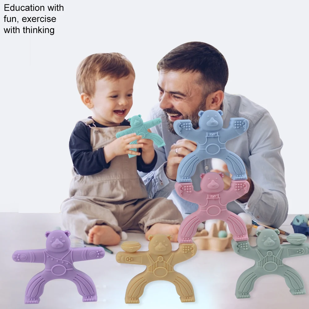 Горячая Распродажа силиконовые индивидуальные складной красочный мягкий в виде любимого героя радуги укладки игрушки для малышей