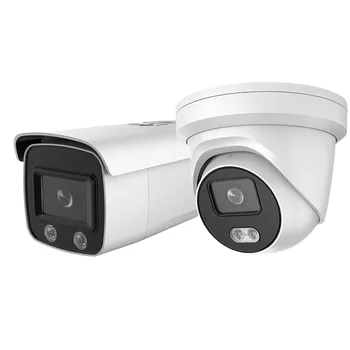 HITOSINO OEM HK Vision Mic Home Surveillance Outdoor 2MP 4MP PoE Security Color Night Vision Colorvu IP Video CCTV Camera