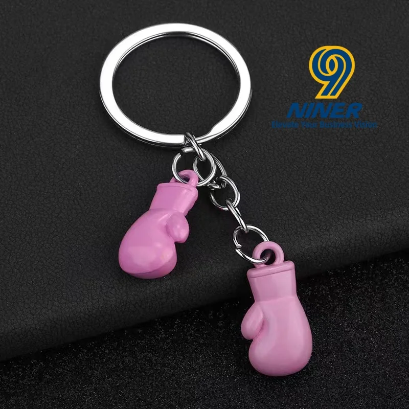 Creative Boxing Keychain 3D Metal Fighting Glove Pendant Fitness Club Graduation Season Gift preview 6