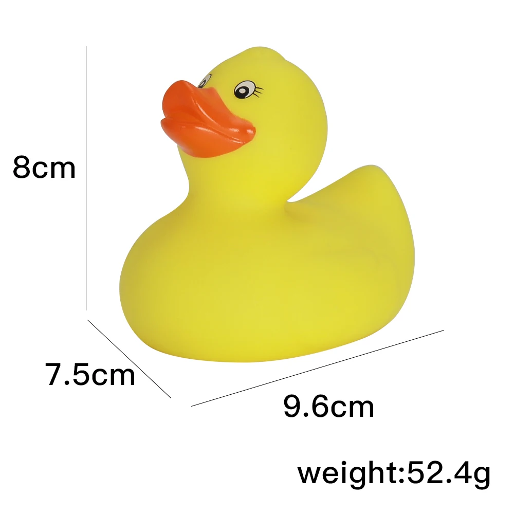 Custom Logo Yellow Rubber Duck Party Birthday Kid Gift Floating Upright Weighted Rubber Duck Toys 0
