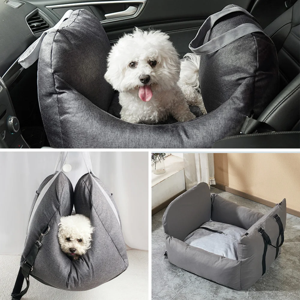 Wholesale travel safety luxury dog car booster seat bed factory