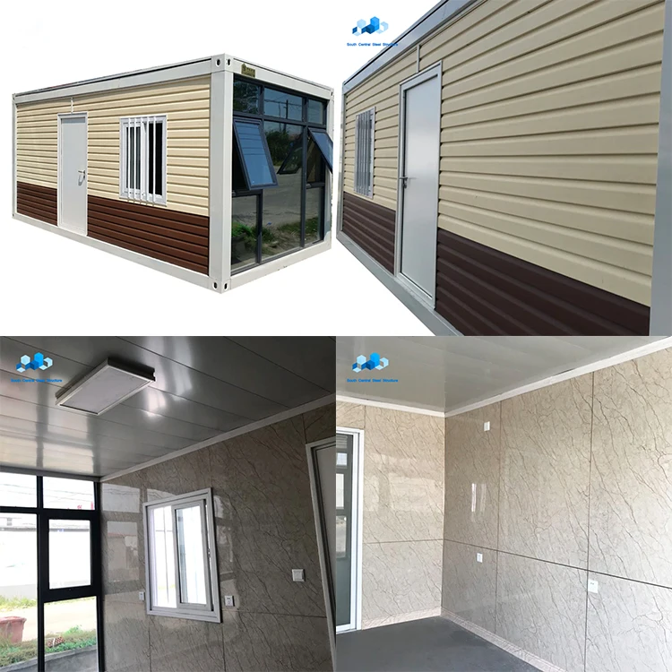 Hot Design Steel and Glass Prefabricated Wood Modular House in Thailand