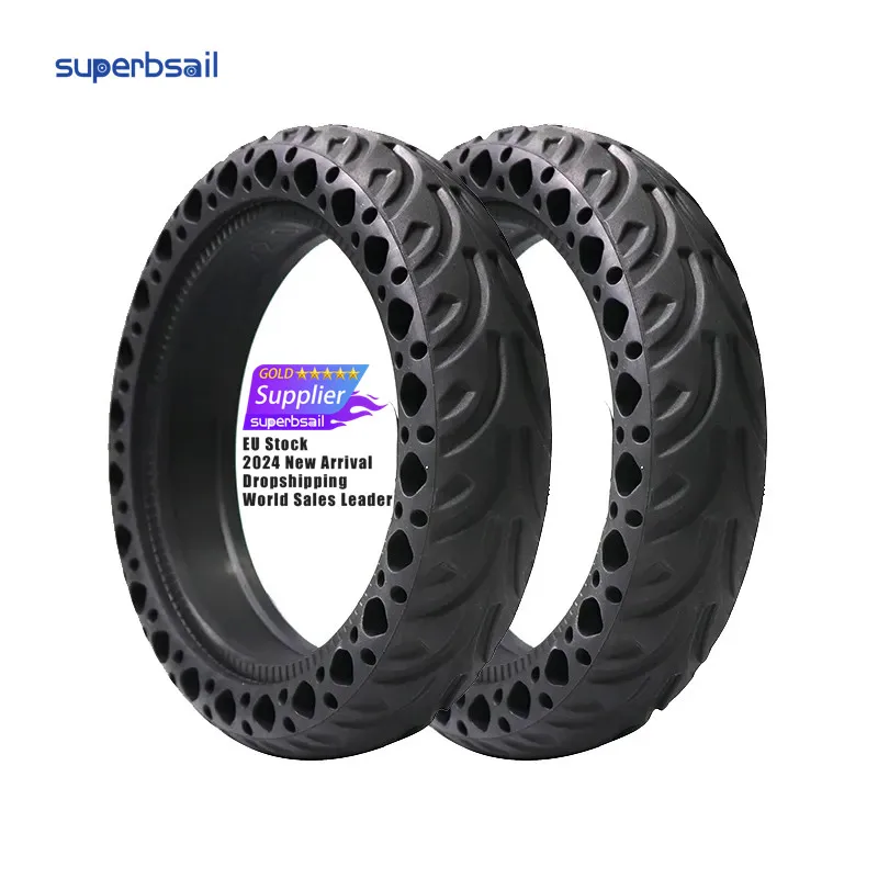 ridefixing eu warehouse solid tire 8.5 pulgada electric scooter honeycomb shock absorber damping tire para sa xiaomi m365 mga bahagi ng mga gulong