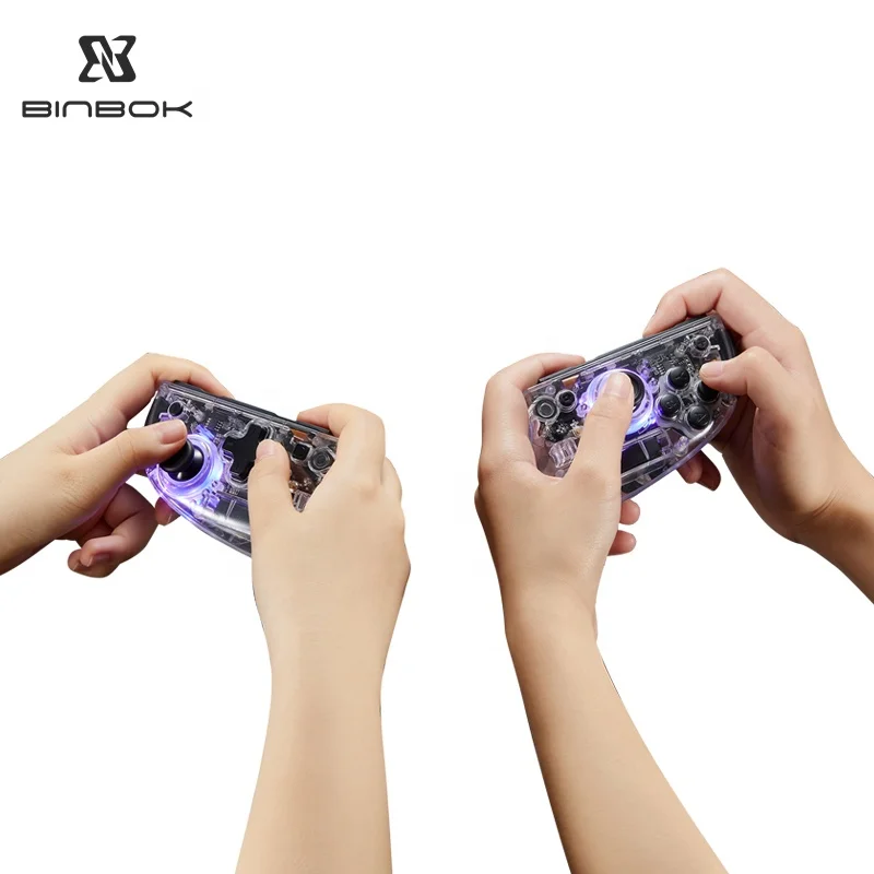 BINBOK New Transparent Left Right BT Wireless Handle Joystick Gamepad for Nintendo Switch Controller Game Accessories