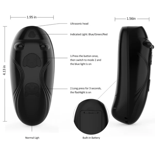 Dog Repellent Spray Sound Cat Repeller Outdoor Anti Barking Device3 News 2021 Technology Electric Gun Security Device