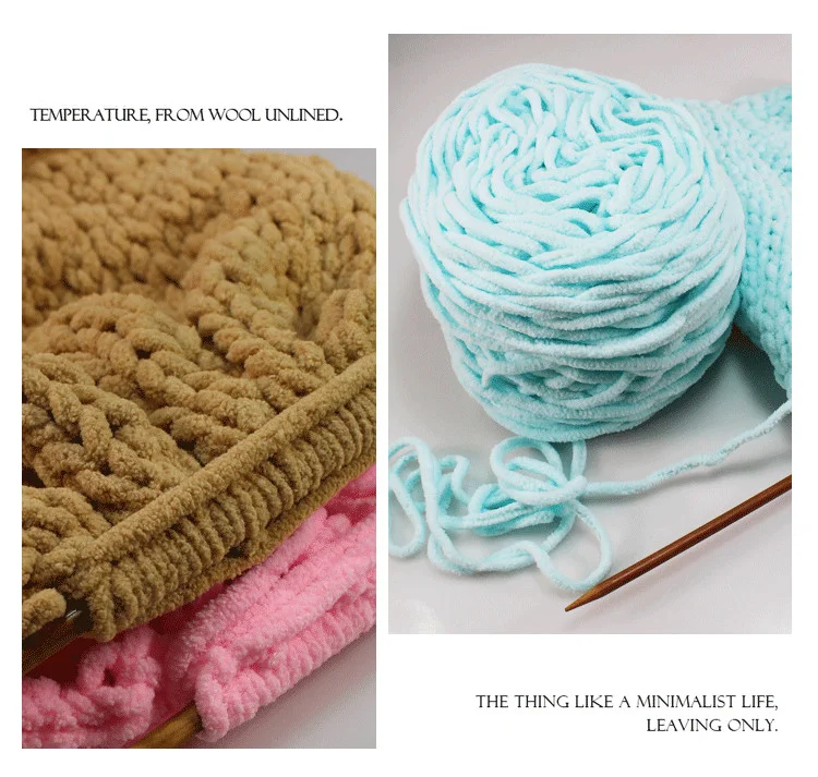 Dimuni Cheapest Wholesale Polyester Bulky For Knitting Yarn Crochet