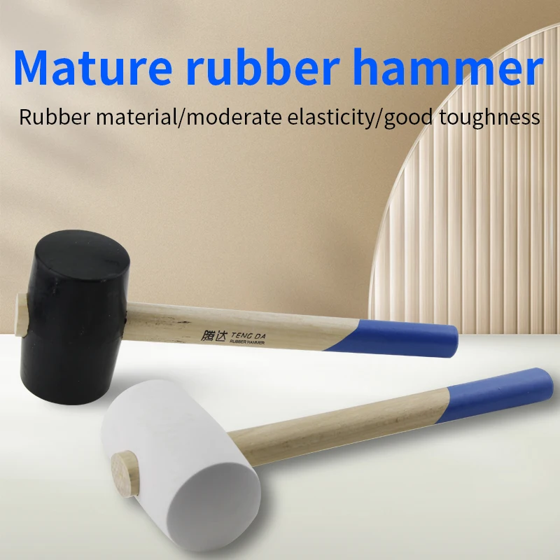 OEM настраиваемый стальной молоток с ручкой из массива дерева для украшения керамической плитки и установки пола 16 унций