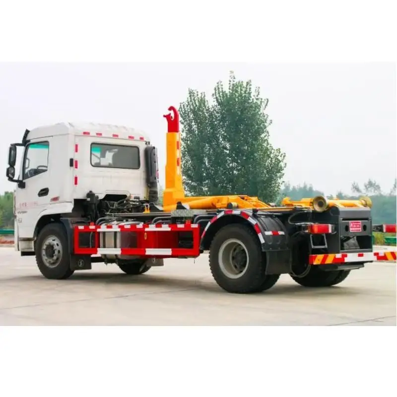 Небольшой мусоровоз с крюком для городских и жилых районов Shaanxi автомобильный двигатель 4X2 Yuchai