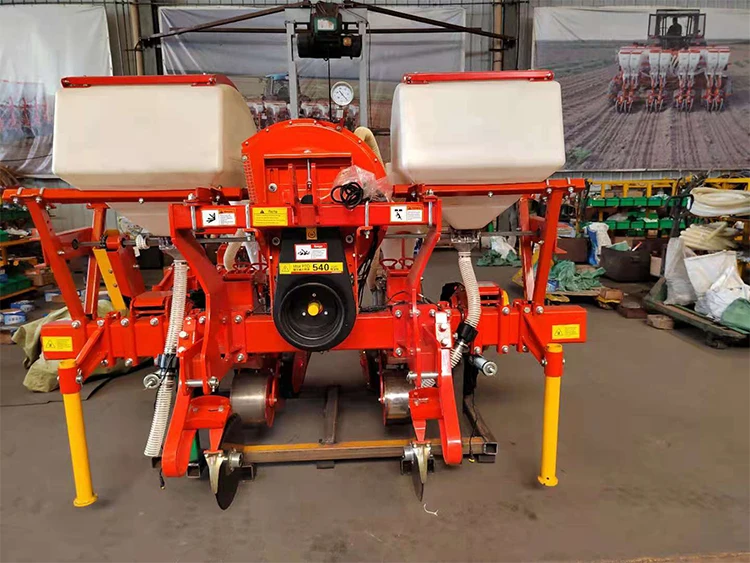 Maize Planter Machine 4 Rows Corn Seed Planter 4 Rows Precision Corn Seeder for Walking Tractor Corn and Soybean Seeder