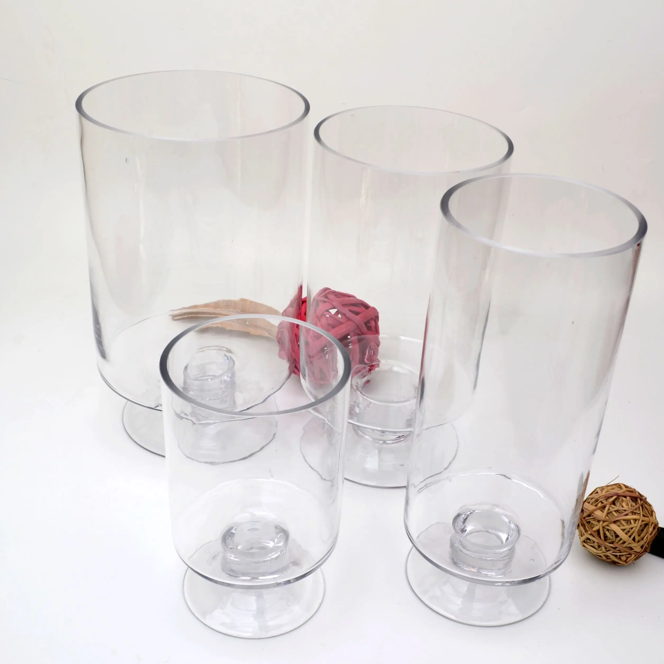 Главная Свадебный декор с База ураган трубка прозрачная вазы оптовая продажа гигантские винные форма из чистого стекла 1 шт./внутренняя коробка 500 шт./размер