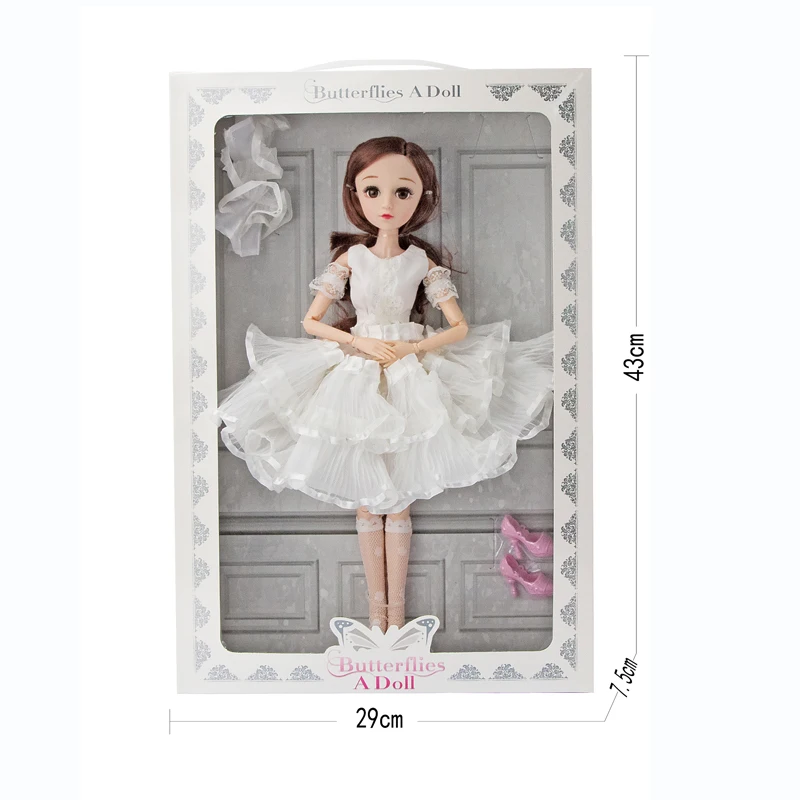 Новый дизайн, пластиковая Красивая виниловая кукла для игры для девочек, силиконовая кукла с длинной юбкой, 22 дюйма