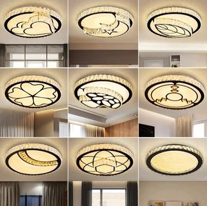 Love Heart Shape Ceiling Lamps Bedroom Living Room Modern Luxury Crystal Ceiling Light Fixtures