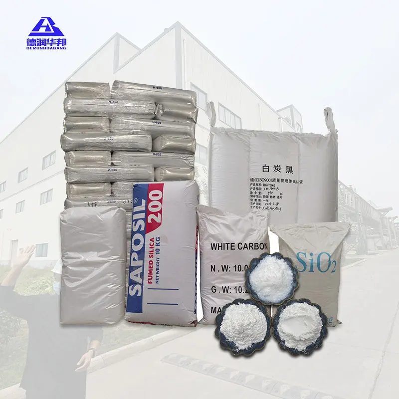 High Quality Cheap White SiO2 Fumed Silica Hydrated Silica Powder for Rubber Ceramics Textile Industries