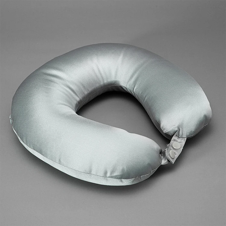 Factory Price Custom Label Silk U Shape Pillow Memory Foam 100