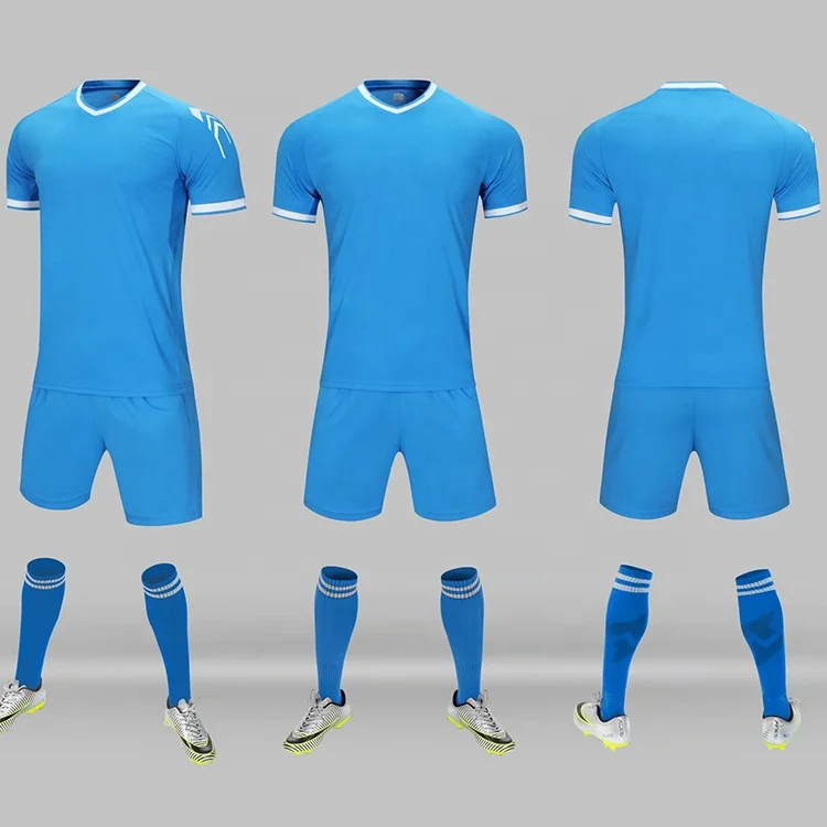 sky blue/white/black Size 40-42 M/L MENS  * Football Kit *16 PEICE KIT 