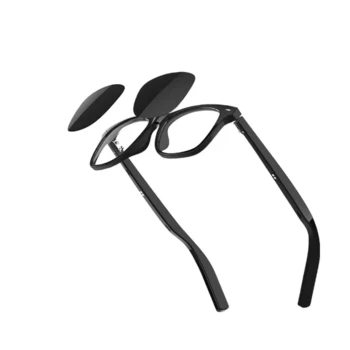 Fashion AI Smart Sunglasses Waterproof PC Frame Mirror Lenses for Bluetooth Music Sports Touch Voice Assistant for Wearable