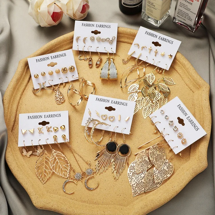 アクセサリー Fashion Earrings Set Amazon.com: Earrings Set for Women, Funtopia 61 Pairs
