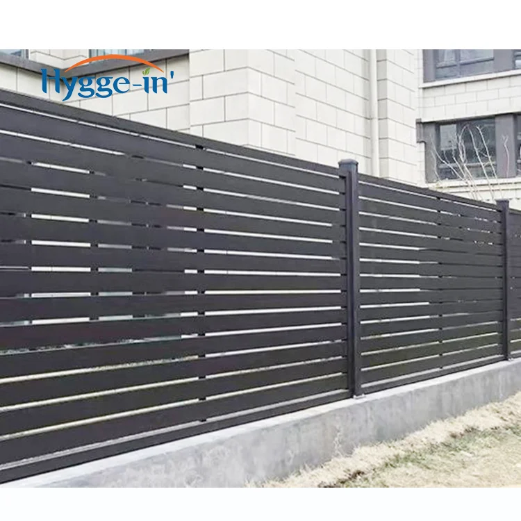 Yard Aluminum 8ft Tall Ideas Wpc Fence Cover Estate Gates Black No Dig