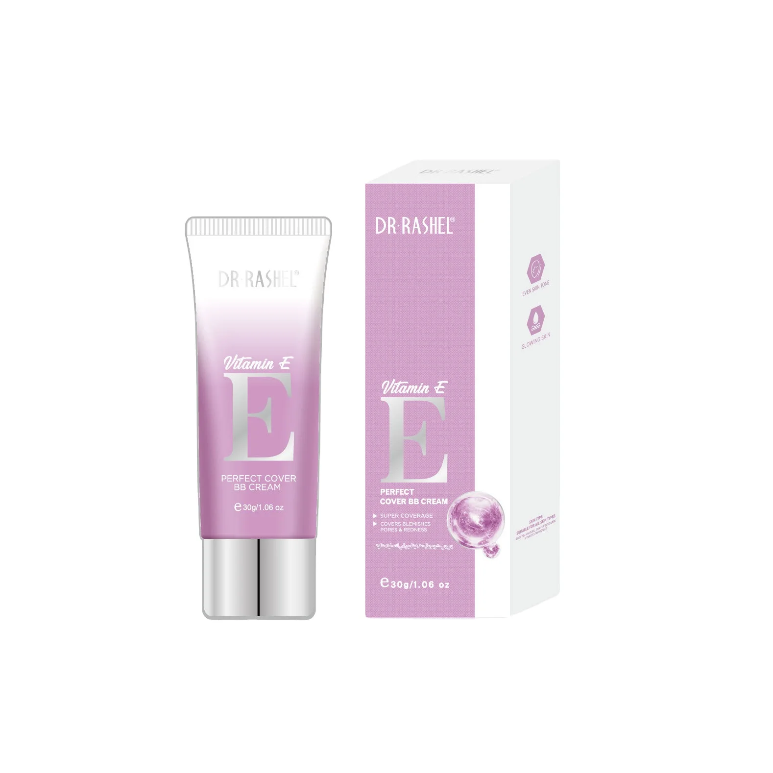 DR RASHEL Brightening Oil Control Perfect Cover Concealer Foundation Vitamin E BB Cream