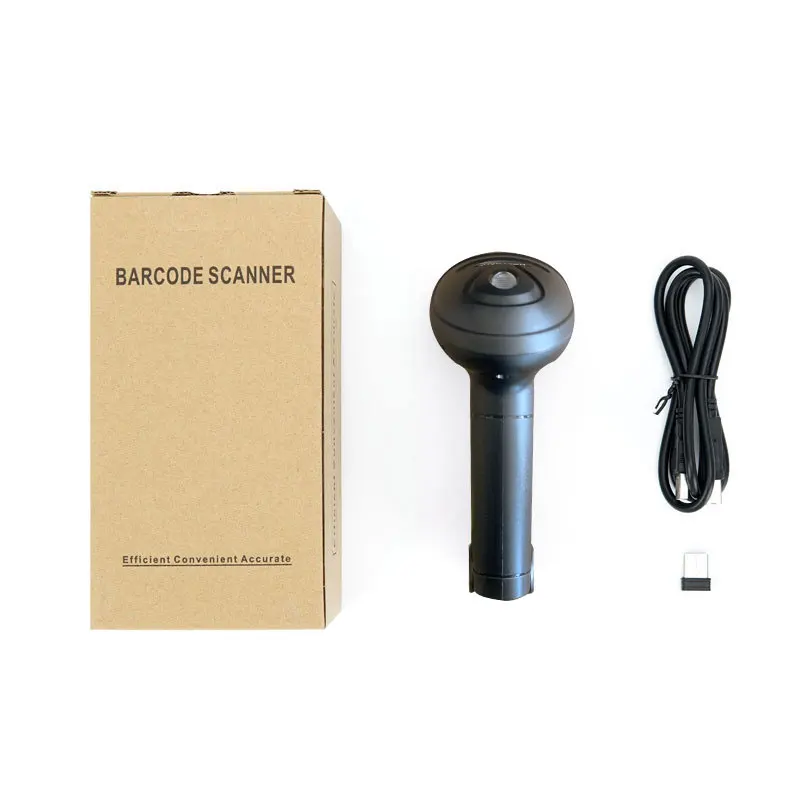 Holyhah H4 2d Wired Barcode Scanner With Stand Plasticqr Code Reader ...