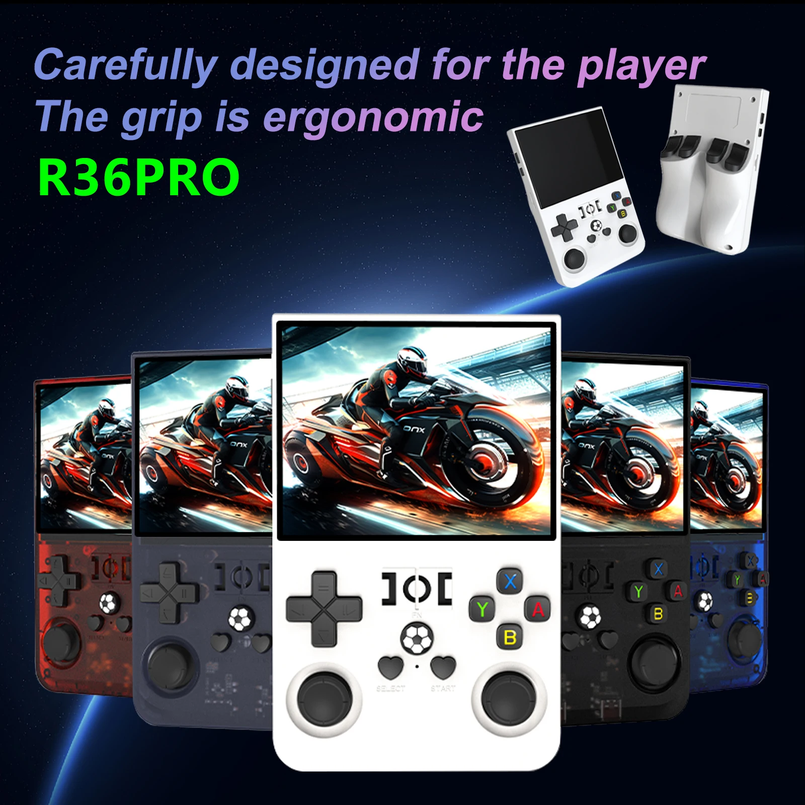 R36PRO ハンドヘルドゲームコンソール、3.5 インチ IPS スクリーンミ Amazon.co.jp: R36PRO ハンドヘルドゲームコンソール、3.5