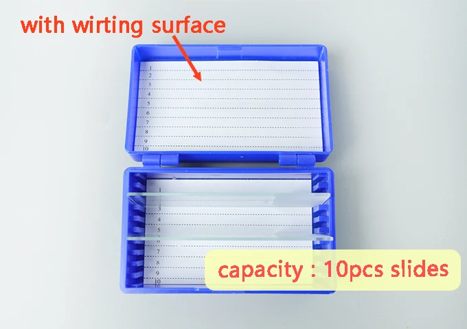 lab plastic slides storage box