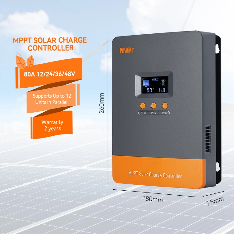 Powmr 80a Mppt Solar Charge Controller 12/24/36/48v Supports Up To 12 ...