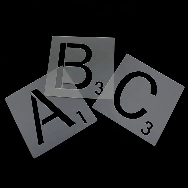 Alphabet Stencil for DIY Scrapbooking Painting Drawing Craft
