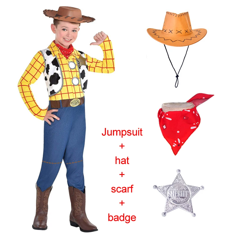 Cartoon Character Anime Costume Children's Cowboy Woody Cosplay Costumes  For Kids Boys Halloween Cos - Buy Costumes For Kids,Woody Costumes,Halloween  Costumes Product on 
