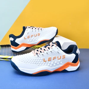 Custom Pickleball Shoes Manufacture Men Indoor Outdoor Breathable Tennis Shoes Professional Sport Badminton Shoes for Men