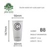 B8: vaso de papel de doble pared de 22 oz