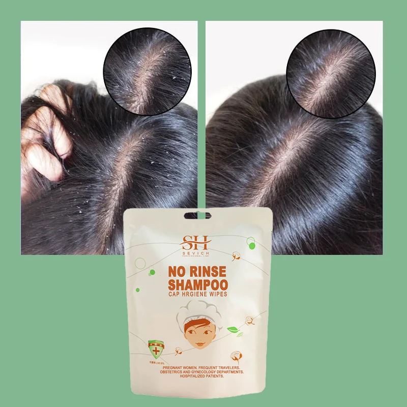 No Water Rinse Free Shampoo Cap Antidandruff Itch Relief Waterproof