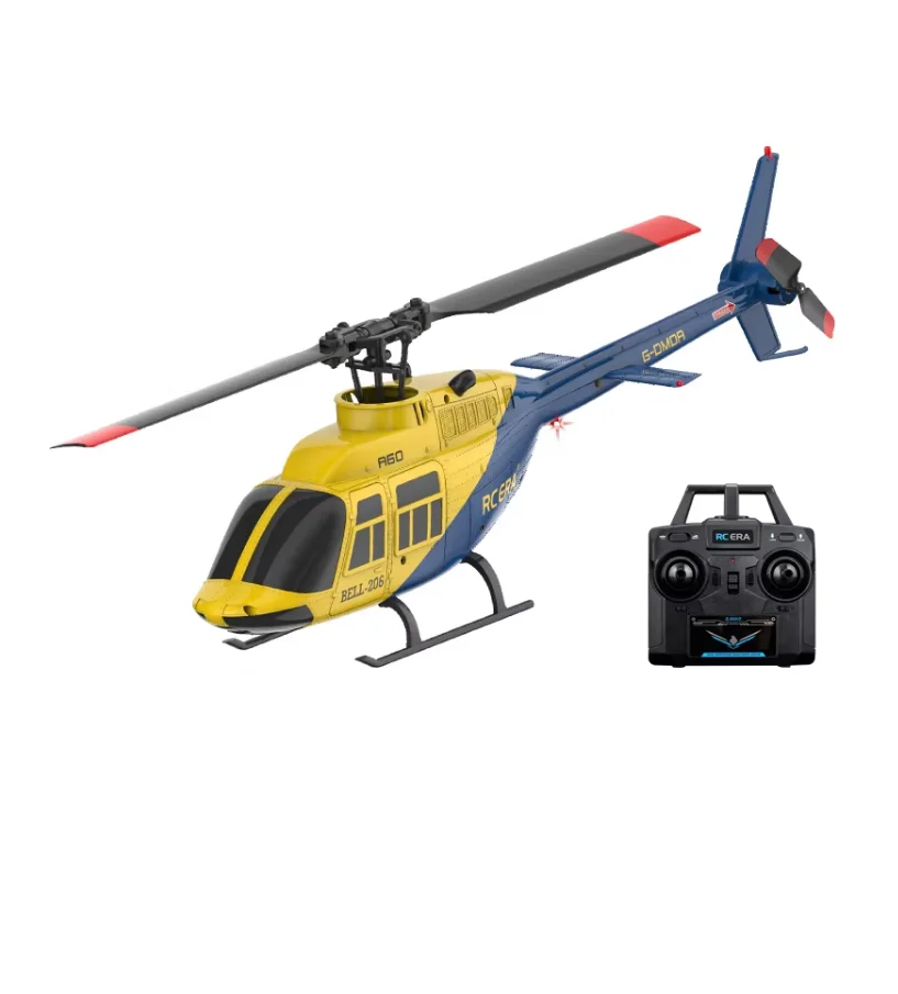 HOSHI ERA A60 RC Plane Helicopter 2.4G 6-Axis Gyroscope 6CH Optical Flow Altitude Hold USB MINI BELL 206 Remote Aircraft