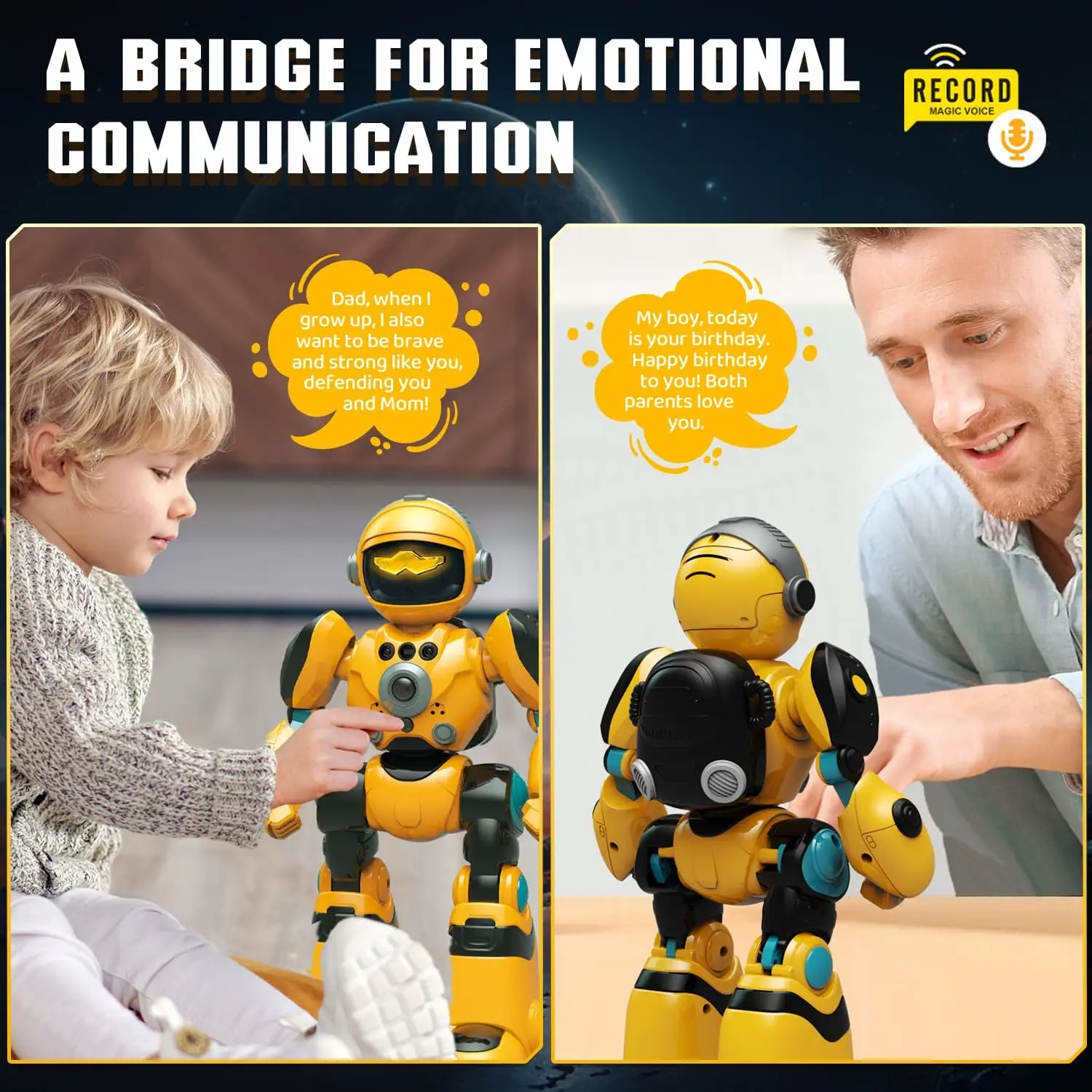 RC Robot Toys for Kids Remote Control Robots for Boys Programmable Music Dance Interactive Dance Robot Toy