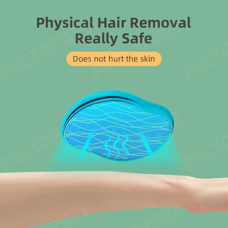 RTS Portable Manual Epilator for Ladies Color Crystal Nano Glass Tool for Exfoliating & Hair Removal for Household and Car Use