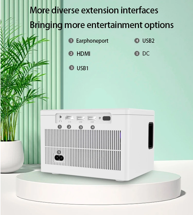 New Oem Custom 4K Smart Projector Quad Core Intelligent X6 Android 9 WIFI LED 2K Video Full HD 1080P Mini Home Theater Projector