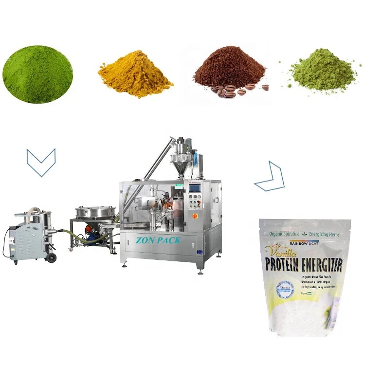 Automatic Premade Zipper Pouch Packaging Chilli Powder/Spice/Coffee Powder Doypack Packing Machine