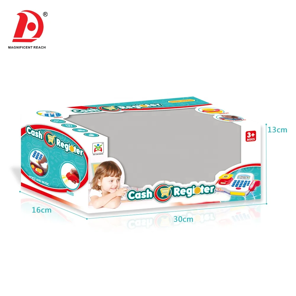 HUADA оптовая продажа высококачественный пластиковый Интеллектуальный игрушечный кассовый аппарат для супермаркета
