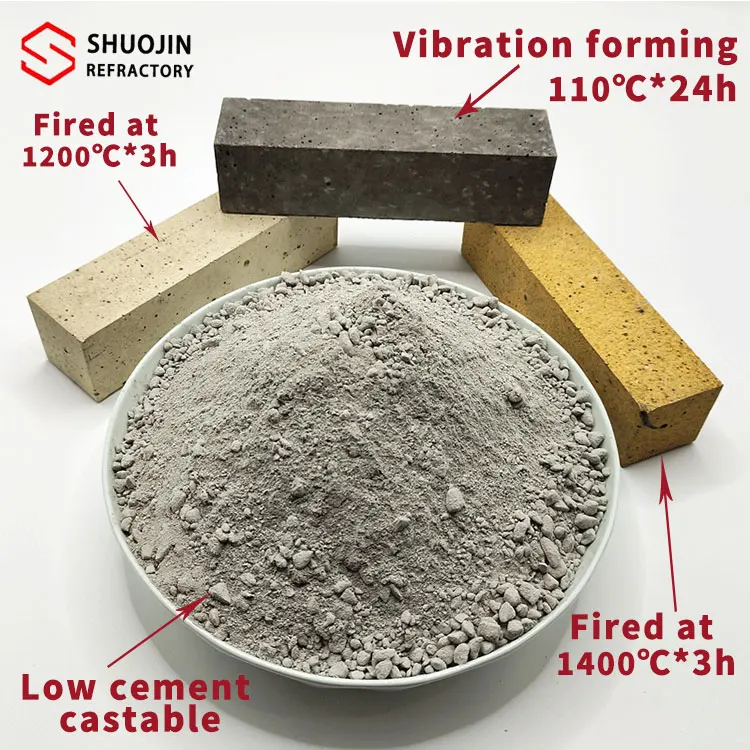 High Quality Customized High Alumina Low Cement Castable Refractory MgO Powder Material