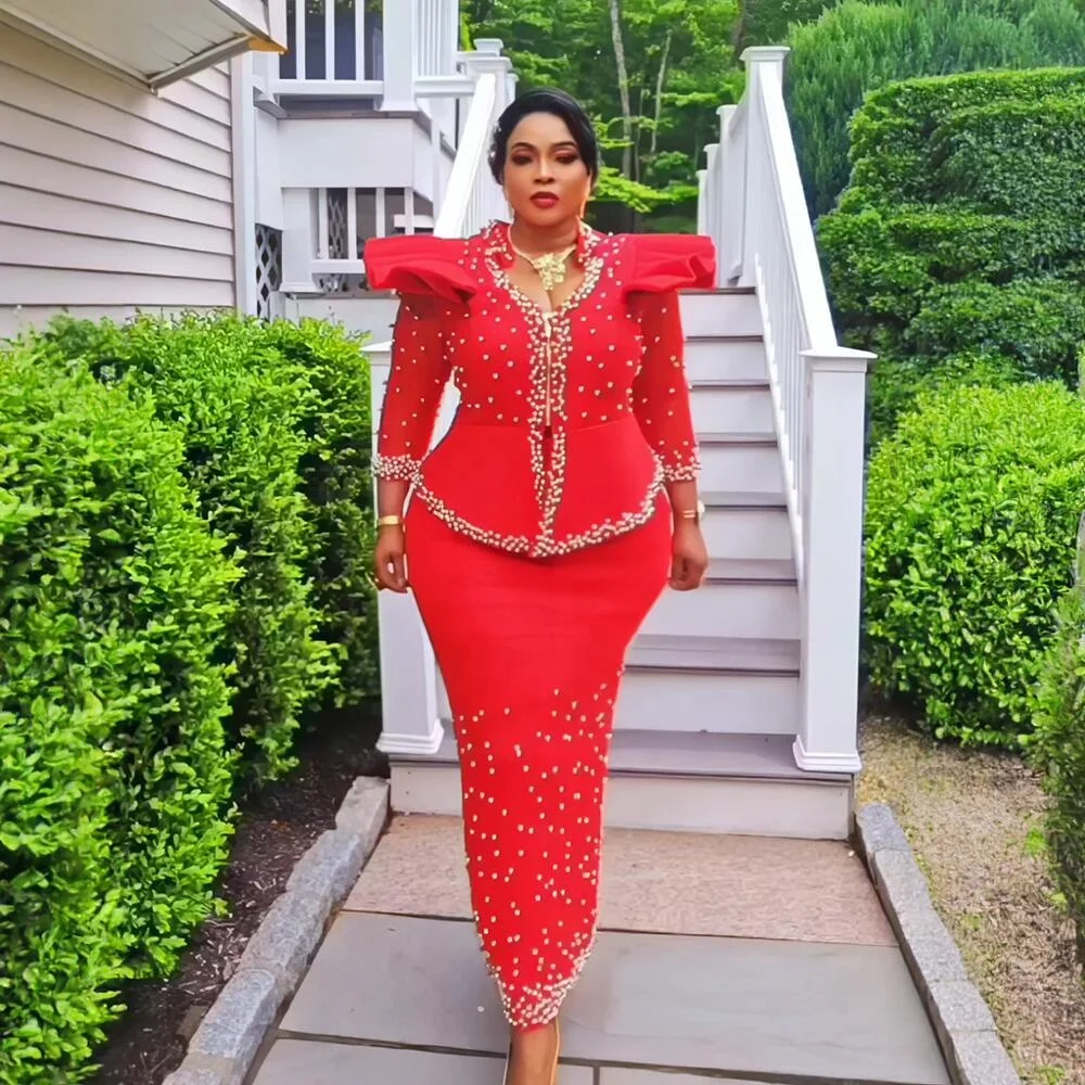 knee length dresses for ladies Beaded Bodice Montage Dress Plus Size